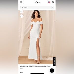 Lulu’s off the shoulder dress